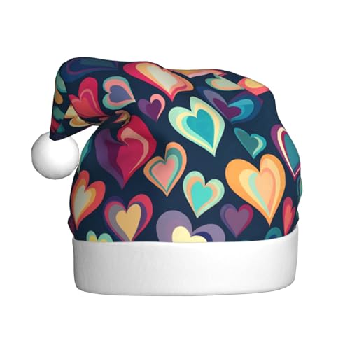 WZYWHJ Weihnachtsmütze für Erwachsene – Ornament-Stirnband für Feiertage, Partys und Kostümveranstaltungen, buntes Liebesbild WZYWHJ Weihnachtsmütze für Erwachsene – Ornament-Stirnband für Feiertage, Partys und Kostümveranstaltungen, buntes Liebesbild von WZYWHJ