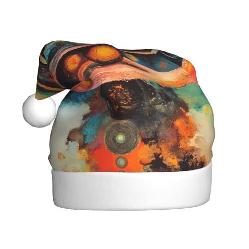 WZYWHJ Weihnachtsmütze für Erwachsene – Ornament-Stirnband für Feiertage, Partys und Kostümveranstaltungen, kosmisches Balance-Muster von WZYWHJ