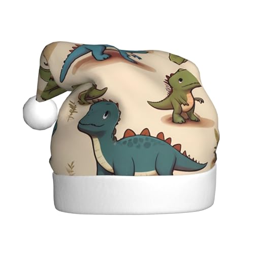 WZYWHJ Weihnachtsmütze für Erwachsene – Ornament-Stirnband für Feiertage, Partys und Kostümveranstaltungen, niedliches kleines Dinosaurier-Muster WZYWHJ Weihnachtsmütze für Erwachsene – Ornament-Stirnband für Feiertage, Partys und Kostümveranstaltungen, niedliches kleines Dinosaurier-Muster von WZYWHJ