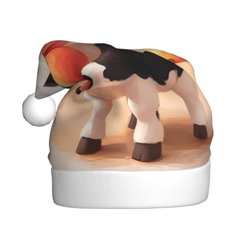 WZYWHJ Weihnachtsmütze für Erwachsene – Ornament-Stirnband für Feiertage, Partys und Kostümveranstaltungen, niedliches kleines Kuh-Muster WZYWHJ Weihnachtsmütze für Erwachsene – Ornament-Stirnband für Feiertage, Partys und Kostümveranstaltungen, niedliches kleines Kuh-Muster von WZYWHJ