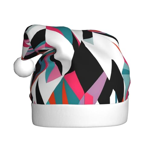 WZYWHJ Weihnachtsmütze für Erwachsene – Ornament-Stirnband für Feiertage, Partys und Kostümveranstaltungen, quadratisches Zebramuster WZYWHJ Weihnachtsmütze für Erwachsene – Ornament-Stirnband für Feiertage, Partys und Kostümveranstaltungen, quadratisches Zebramuster von WZYWHJ