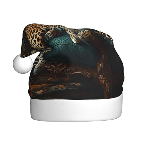 WZYWHJ Weihnachtsmütze für Erwachsene – Ornament-Stirnband für Feiertage, Partys und Kostümveranstaltungen, schönes Leopardenmuster WZYWHJ Weihnachtsmütze für Erwachsene – Ornament-Stirnband für Feiertage, Partys und Kostümveranstaltungen, schönes Leopardenmuster von WZYWHJ