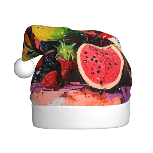 WZYWHJ Weihnachtsmütze für Erwachsene – Ornament-Stirnband für Feiertage, Partys und Kostümveranstaltungen, strukturelles Obstflor-Muster WZYWHJ Weihnachtsmütze für Erwachsene – Ornament-Stirnband für Feiertage, Partys und Kostümveranstaltungen, strukturelles Obstflor-Muster von WZYWHJ