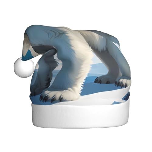 WZYWHJ Weihnachtsmütze für Erwachsene – Ornament-Stirnband für Feiertagsfeiern und Kostümveranstaltungen, Eisbär-Muster WZYWHJ Weihnachtsmütze für Erwachsene – Ornament-Stirnband für Feiertagsfeiern und Kostümveranstaltungen, Eisbär-Muster von WZYWHJ