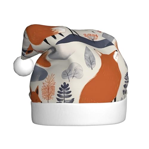 WZYWHJ Weihnachtsmütze für Erwachsene – Ornament-Stirnband für Feiertagsfeiern und Kostümveranstaltungen, skandinavisches Fuchsmuster WZYWHJ Weihnachtsmütze für Erwachsene – Ornament-Stirnband für Feiertagsfeiern und Kostümveranstaltungen, skandinavisches Fuchsmuster von WZYWHJ