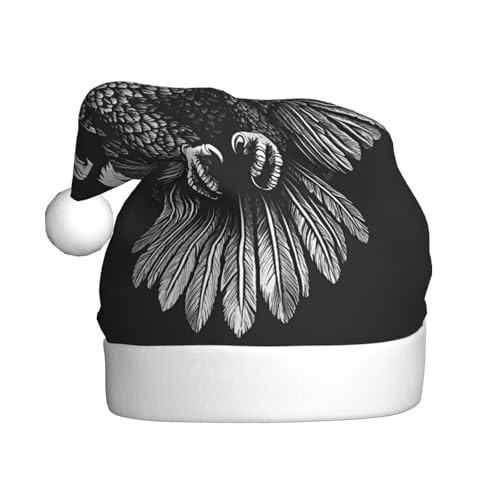 WZYWHJ Weihnachtsmütze für Erwachsene – Ornament-Stirnband für Feiertagspartys und Kostümveranstaltungen, Adlerausbreitung, Flügelmuster WZYWHJ Weihnachtsmütze für Erwachsene – Ornament-Stirnband für Feiertagspartys und Kostümveranstaltungen, Adlerausbreitung, Flügelmuster von WZYWHJ