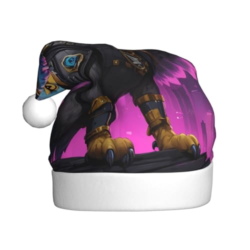 WZYWHJ Weihnachtsmütze für Erwachsene – Ornament-Stirnband für Feiertagspartys und Kostümveranstaltungen, Punk-Greiffin-Muster von WZYWHJ