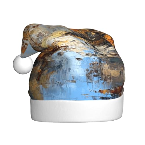 WZYWHJ Weihnachtsmütze für Erwachsene – Ornament-Stirnband für Feiertagspartys und Kostümveranstaltungen, Wald-Flussmuster WZYWHJ Weihnachtsmütze für Erwachsene – Ornament-Stirnband für Feiertagspartys und Kostümveranstaltungen, Wald-Flussmuster von WZYWHJ