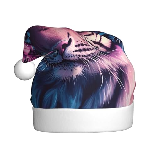WZYWHJ Weihnachtsmütze für Erwachsene – Ornament-Stirnband für Feiertagspartys und Kostümveranstaltungen, niedliches Leopardenmuster von WZYWHJ