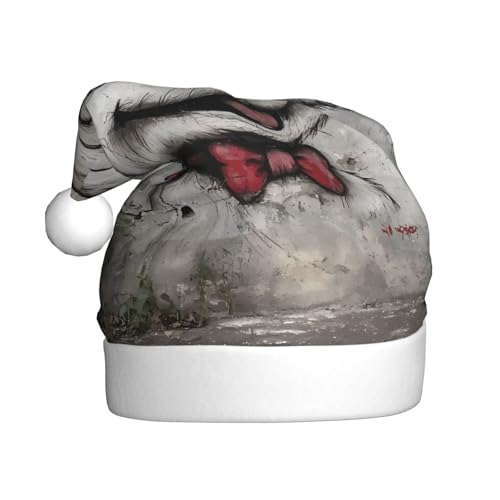 WZYWHJ Weihnachtsmütze für Erwachsene – Ornament-Stirnband für Feiertagspartys und Kostümveranstaltungen, niedliches Welpenmuster von WZYWHJ