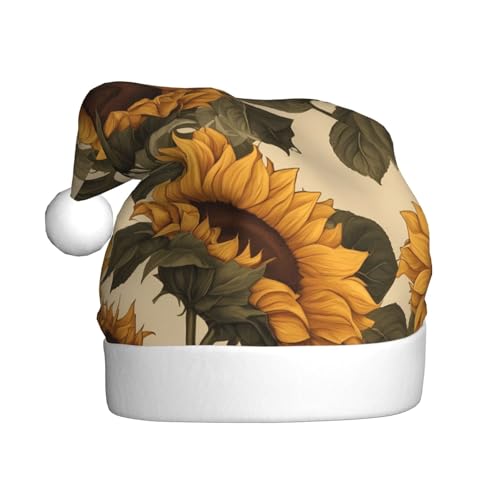 WZYWHJ Weihnachtsmütze für Erwachsene – Ornament-Stirnband für Feiertagspartys und Kostümveranstaltungen, toskanisches Sonnenblumenmuster WZYWHJ Weihnachtsmütze für Erwachsene – Ornament-Stirnband für Feiertagspartys und Kostümveranstaltungen, toskanisches Sonnenblumenmuster von WZYWHJ