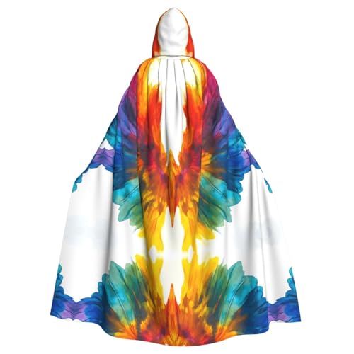 WZYWHJ Wunderschöner Cosplay-Poncho mit Federn, für Damen und Herren, Halloween-Party von WZYWHJ