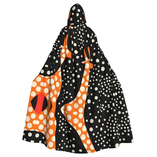 WZYWHJ Wunderschöner Cosplay-Poncho mit Giraffen-Druck, für Damen und Herren, Halloween-Party von WZYWHJ