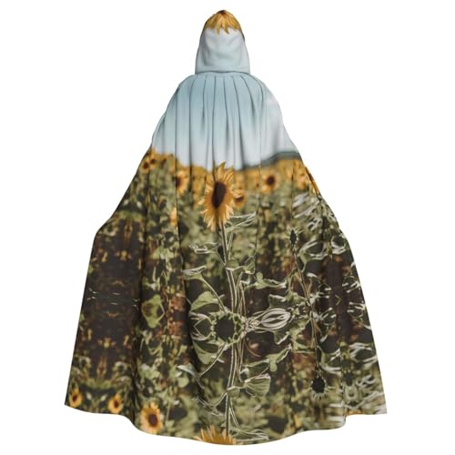 WZYWHJ Wunderschöner Cosplay-Poncho mit Sonnenblumen-Motiv, hochwertig, für Damen und Herren, Halloween WZYWHJ Wunderschöner Cosplay-Poncho mit Sonnenblumen-Motiv, hochwertig, für Damen und Herren, Halloween von WZYWHJ