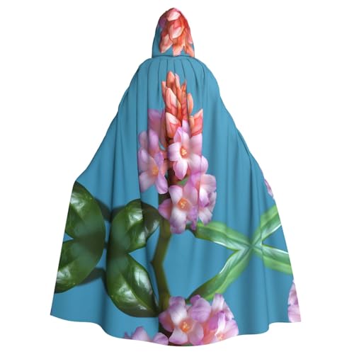 WZYWHJ Wunderschöner Poncho mit kleinem Blumenmuster, Cosplay-Poncho mit Kapuze, Umhang für Damen und Herren, Halloween-Party WZYWHJ Wunderschöner Poncho mit kleinem Blumenmuster, Cosplay-Poncho mit Kapuze, Umhang für Damen und Herren, Halloween-Party von WZYWHJ