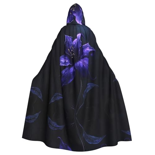 WZYWHJ Wunderschöner kleiner Blumenmuster, Aldult Qualität, Cosplay-Poncho mit Kapuze, Umhang für Damen und Herren, Halloween WZYWHJ Wunderschöner kleiner Blumenmuster, Aldult Qualität, Cosplay-Poncho mit Kapuze, Umhang für Damen und Herren, Halloween von WZYWHJ