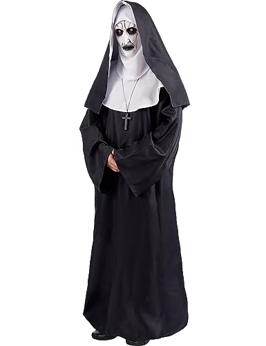 Wabolay Nonnenkostüm für Damen, gruselig, für Herren, Halloween-Kostüme, Übergröße, für Erwachsene, Evil the Nonne, Outfit, Cosplay, Party, Gewohnheit, Anzug-Set, Größe M Wabolay Nonnenkostüm für Damen, gruselig, für Herren, Halloween-Kostüme, Übergröße, für Erwachsene, Evil the Nonne, Outfit, Cosplay, Party, Gewohnheit, Anzug-Set, Größe M von Wabolay