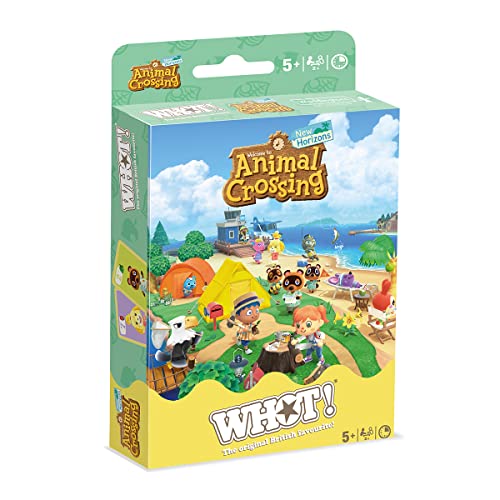 Waddingtons Number 1 Animal Crossing WHOT! Kartenspiel, enthält 53 spielbare Karten mit Isabelle, Mabel und Timmy und Tommy, Reisespiel, tolles Geschenk und Spielzeug für Jungen und Mädchen ab 5 von Waddingtons Number 1