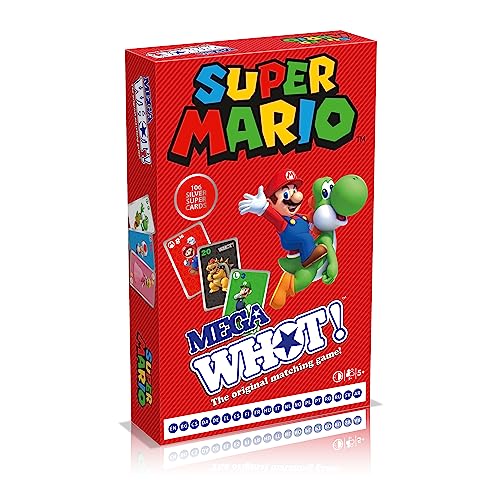 Waddingtons Number 1 Super Mario Mega WHOT! Deluxe Edition, das Original Matching-Spiel jetzt mit einem Benutzerdefinierten Spielbrett, Match Luigi und Yoshi, Geschenk ab 5 Jahren Waddingtons Number 1 Super Mario Mega WHOT! Deluxe Edition, das Original Matching-Spiel jetzt mit einem Benutzerdefinierten Spielbrett, Match Luigi und Yoshi, Geschenk ab 5 Jahren von Waddingtons Number 1