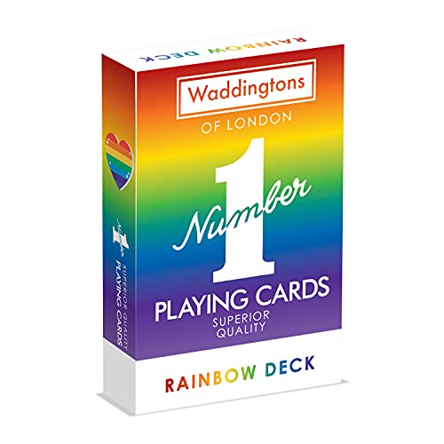 Winning Moves WM00756-EN1-12 Waddingtons No.1 Spielkarten – Regenbogen, Mehrfarbig von Winning Moves