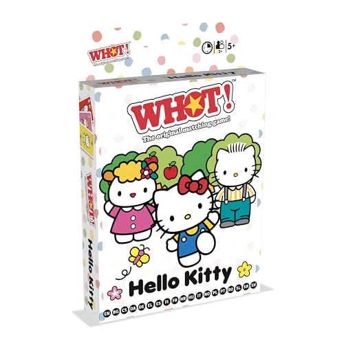 Winning Moves Hello Kitty WHOT! abwechselnd passende Formen, Zahlen klassisches Familienspiel Reisespiel tolles Geschenk für Kinder ab 5 Jahren Winning Moves Hello Kitty WHOT! abwechselnd passende Formen, Zahlen klassisches Familienspiel Reisespiel tolles Geschenk für Kinder ab 5 Jahren von Waddingtons Number 1