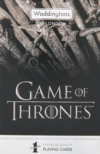 Game of Thrones Waddingtons No 1 Spielkartenspiel, betreten Sie die Welt von Westerosi und Spielen Sie mit Cersei, Tyrion Lannister, Jon Snow, Sansa und Arya Stark, perfektes Reisespiel von Waddingtons Number 1