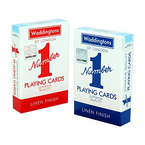 Waddingtons Number 1 Spielkartenspiel, Spielen Sie mit dem klassischen roten und blauen Doppelpack, toller Reisebegleiter, Geschenk und Spielzeug für Jungen, Mädchen und Erwachsene. von Waddingtons Number 1