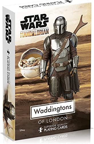 Winning Moves WM00864-EN1-12 2021 The Mandalorian Set, Kartenspiel mit 54 Karten – Star Wars von Winning Moves