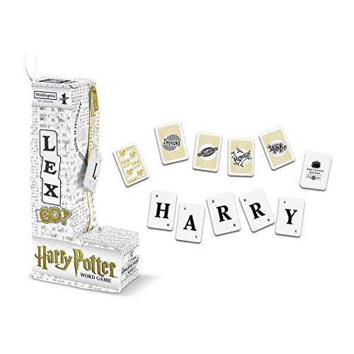 Waddingtons Number 1 Harry Potter Lex-GO! World Tile Game, betrete die Welt von Hogwarts und erstelle Kreuzworträtsel und Anagramme mit einem magischen Twist, pädagogisches Reisespiel für Spieler ab 8 von Waddingtons Number 1