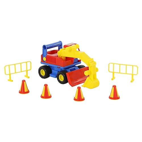 WADER ConsTruck Bagger Baustelle bunt WADER ConsTruck Bagger Baustelle bunt von Wader Quality Toys