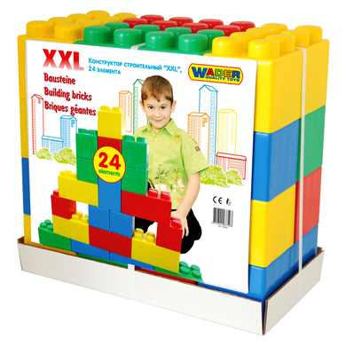 WADER QUALITY TOYS Bausteine XXL 24 Stück von Wader Quality Toys