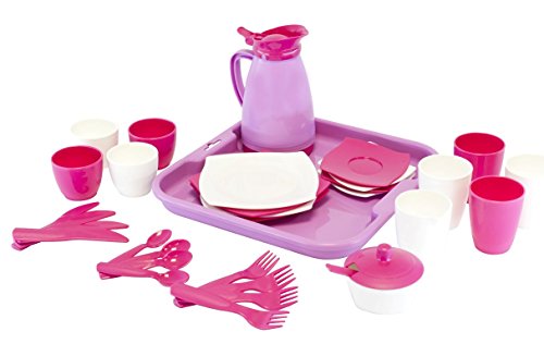 WADER 34 tlg GIRL Kaffee Speise Service Tablett Puppenservice Kinderservice WADER 34 tlg GIRL Kaffee Speise Service Tablett Puppenservice Kinderservice von Wader Quality Toys