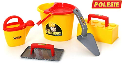 WADER Maurerset Nr.3 Eimergarnitur Baustelle mit Maurerwerkzeug 6-teilig WADER Maurerset Nr.3 Eimergarnitur Baustelle mit Maurerwerkzeug 6-teilig von Wader Quality Toys