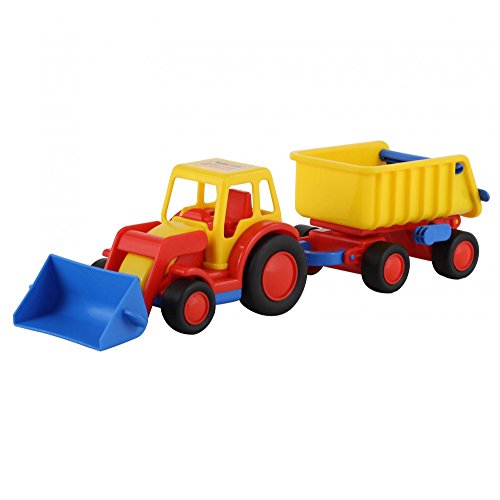 Wader Basics Traktor mit Frontschaufel und Kippanhänger von Polesie