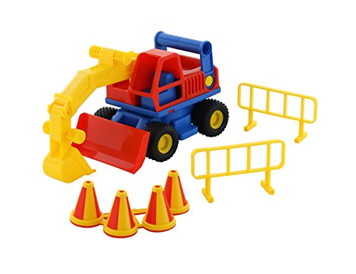Wader ConsTruck Bagger Baustelle bunt Wader ConsTruck Bagger Baustelle bunt von Polesie