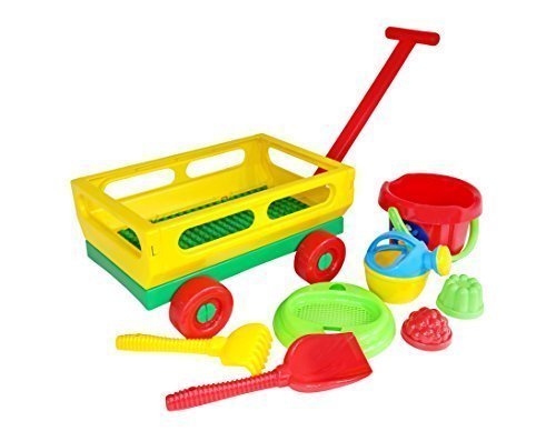 Wader Quality Toys Handwagen mit Eimergarnitur 8-TLG., (Set Nr.497) von Wader Quality Toys