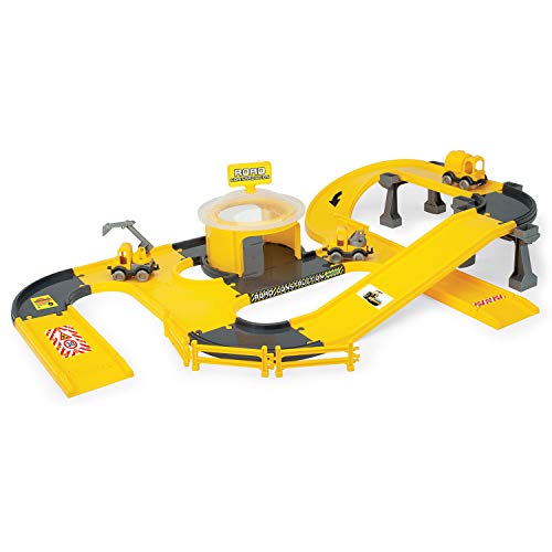 WADER Parkhaus Baustelle Spielset mit Spielstraße auf 2 Ebenen, Parkgarage mit 3 Themenfahrzeuge und Zubehö, Station, Ab 1 Jahren WADER Parkhaus Baustelle Spielset mit Spielstraße auf 2 Ebenen, Parkgarage mit 3 Themenfahrzeuge und Zubehö, Station, Ab 1 Jahren von Wader