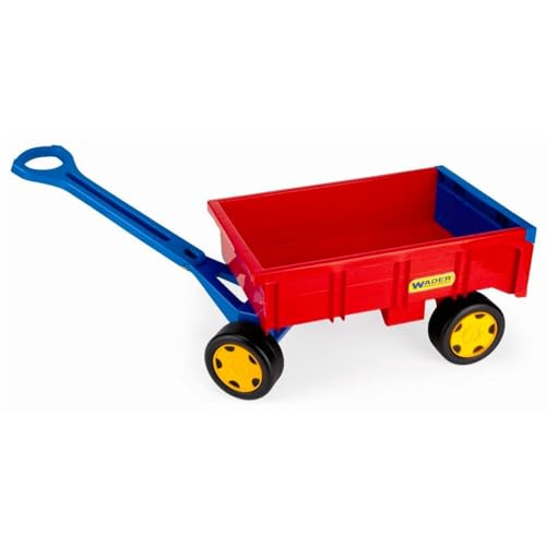 Wader 10950 Gigant Handcart Bollerwagen, Rot-Blau, Standard von Wader