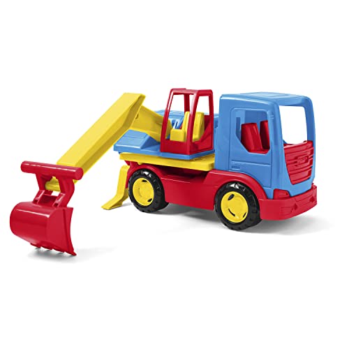 Wader 35316 - Tech Truck LKW mit Bagger, beweglicher Schaufel, drehbarem Aufsatz und stabilen Stahlachsen, ca. 27 x 11,5 x 15 cm groß, ab 12 Monaten, ideal als Geschenk für kreatives Spielen Wader 35316 - Tech Truck LKW mit Bagger, beweglicher Schaufel, drehbarem Aufsatz und stabilen Stahlachsen, ca. 27 x 11,5 x 15 cm groß, ab 12 Monaten, ideal als Geschenk für kreatives Spielen von Wader