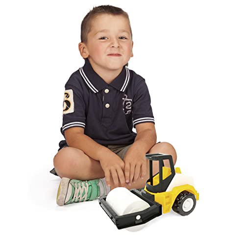 Wader 35365 - Tech Truck Straßenwalze mit stabilen Stahlachsen, ca. 26 x 14,5 x 19 cm groß, gelb, ab 12 Monaten, ideal als Geschenk für kreatives Spielen Wader 35365 - Tech Truck Straßenwalze mit stabilen Stahlachsen, ca. 26 x 14,5 x 19 cm groß, gelb, ab 12 Monaten, ideal als Geschenk für kreatives Spielen von Wader