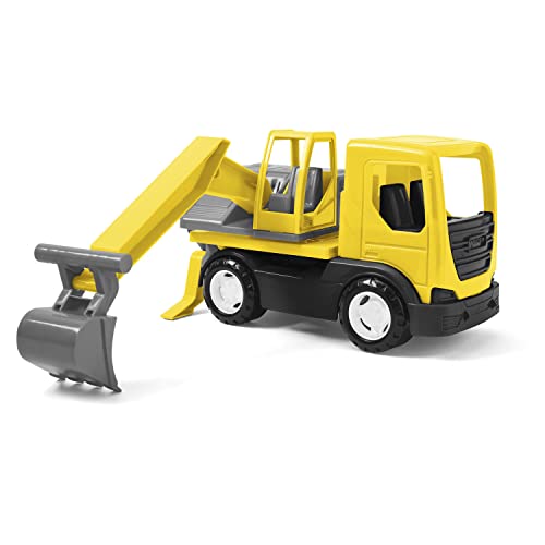 Wader 35366 - Tech Truck LKW mit Bagger, beweglicher Schaufel, drehbarem Aufsatz und stabilen Stahlachsen, ca. 31 x 14,5 x 19 cm groß, gelb, ab 12 Monaten, ideal als Geschenk für kreatives Spielen Wader 35366 - Tech Truck LKW mit Bagger, beweglicher Schaufel, drehbarem Aufsatz und stabilen Stahlachsen, ca. 31 x 14,5 x 19 cm groß, gelb, ab 12 Monaten, ideal als Geschenk für kreatives Spielen von Wader