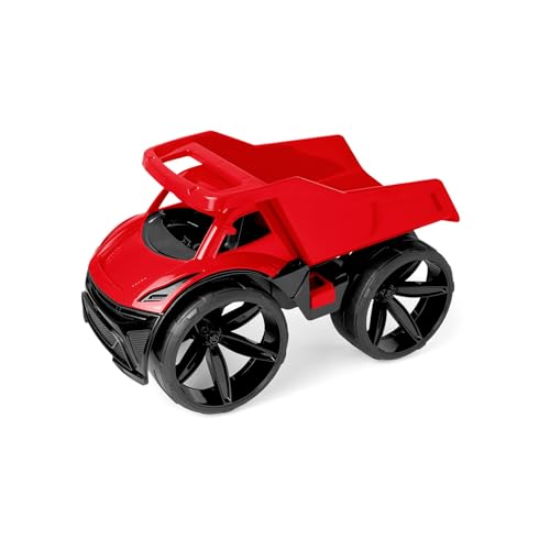 Wader 64000 - Maximus Kipper in Rot mit feststellbarer Mulde und Breiten Reifen, Größe ca. 59 cm, für Kinder ab 12 Monaten, geeignet als Geschenk für kreatives Spielen Wader 64000 - Maximus Kipper in Rot mit feststellbarer Mulde und Breiten Reifen, Größe ca. 59 cm, für Kinder ab 12 Monaten, geeignet als Geschenk für kreatives Spielen von Wader