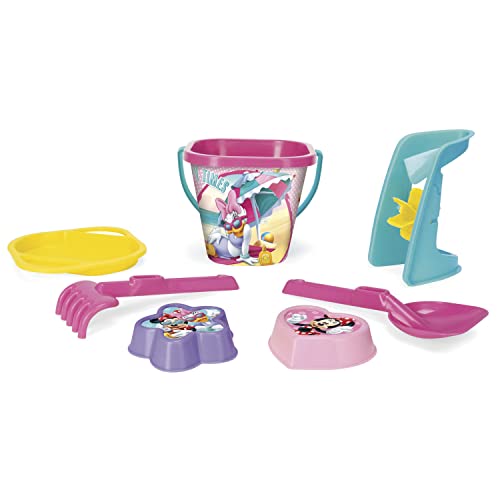Wader 77442 - Eimergarnitur DISNEY Minnie Mouse mit Eimer, Sieb, Sandmühle, Schaufel, Rechen und 2 Sandformen, 7 teilig, mehrfarbig, ab 12 Monaten, ca. 20 cm, für fantasievolles Spielen Wader 77442 - Eimergarnitur DISNEY Minnie Mouse mit Eimer, Sieb, Sandmühle, Schaufel, Rechen und 2 Sandformen, 7 teilig, mehrfarbig, ab 12 Monaten, ca. 20 cm, für fantasievolles Spielen von Wader