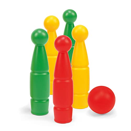 Wader 80023 Bowling, Mehrfarbig, 5 Kegel Wader 80023 Bowling, Mehrfarbig, 5 Kegel von Wader