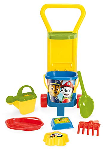 Wader 81170 - Sandspielzeug Paw Patrol mit Caddy, Eimer, Wasserkanne, Sieb, Schaufel, Rechen und 2 Sandformen, 8-teilig Wader 81170 - Sandspielzeug Paw Patrol mit Caddy, Eimer, Wasserkanne, Sieb, Schaufel, Rechen und 2 Sandformen, 8-teilig von Wader