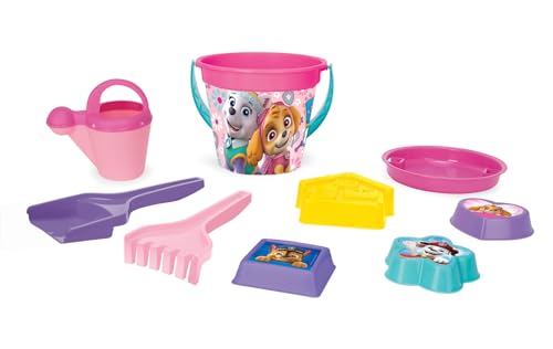 Wader 81535 - Paw Patrol Sandspielzeug Set mit 3,4 L Eimer, Gießer, Sieb, Schaufel, Rechen und Vier Sandformen, 9-teilig, für Kinder ab 12 Monaten, als Geschenk für kreatives Spielen Wader 81535 - Paw Patrol Sandspielzeug Set mit 3,4 L Eimer, Gießer, Sieb, Schaufel, Rechen und Vier Sandformen, 9-teilig, für Kinder ab 12 Monaten, als Geschenk für kreatives Spielen von Wader