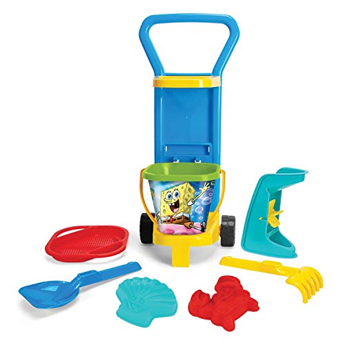 Wader 81670 - Sponge Bob Caddy Strandgarnitur mit Eimer und Zubehör, ca. 24,5 x 22,5 x 59 cm groß, ab 12 Monaten, ideal für Garten, Sandkasten, Strand oder als Geschenk für kreatives Spielen Wader 81670 - Sponge Bob Caddy Strandgarnitur mit Eimer und Zubehör, ca. 24,5 x 22,5 x 59 cm groß, ab 12 Monaten, ideal für Garten, Sandkasten, Strand oder als Geschenk für kreatives Spielen von Wader