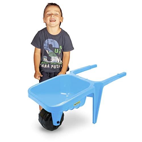 Wader Gigant Schubkarre blau, robuste Schiebkarre für Kinder, L = 77cm, Tragfähigkeit bis 100kg, sicheres Kunststoff, ab 1 Jahr Wader Gigant Schubkarre blau, robuste Schiebkarre für Kinder, L = 77cm, Tragfähigkeit bis 100kg, sicheres Kunststoff, ab 1 Jahr von Wader