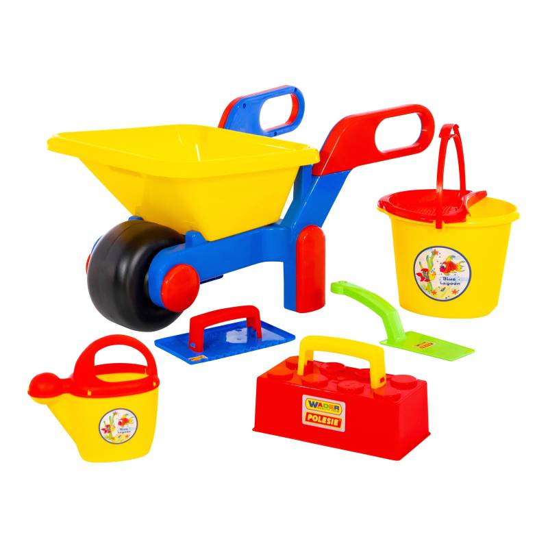 Wader Schubkarre mit Baustellen-Eimergarnitur 7-tlg. von Wader