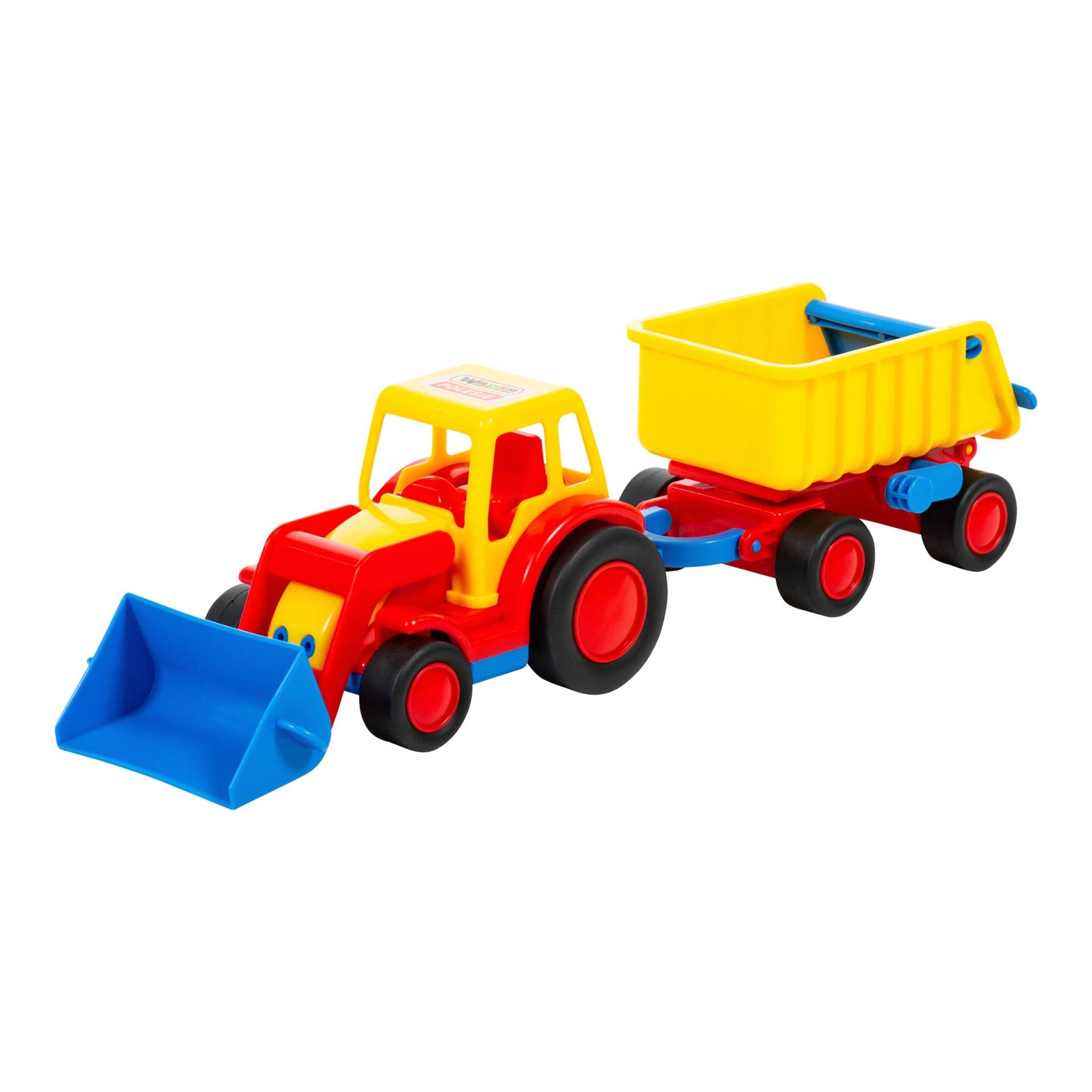 Wader Traktor mit Hänger Basics sortiert Wader Traktor mit Hänger Basics sortiert von Wader